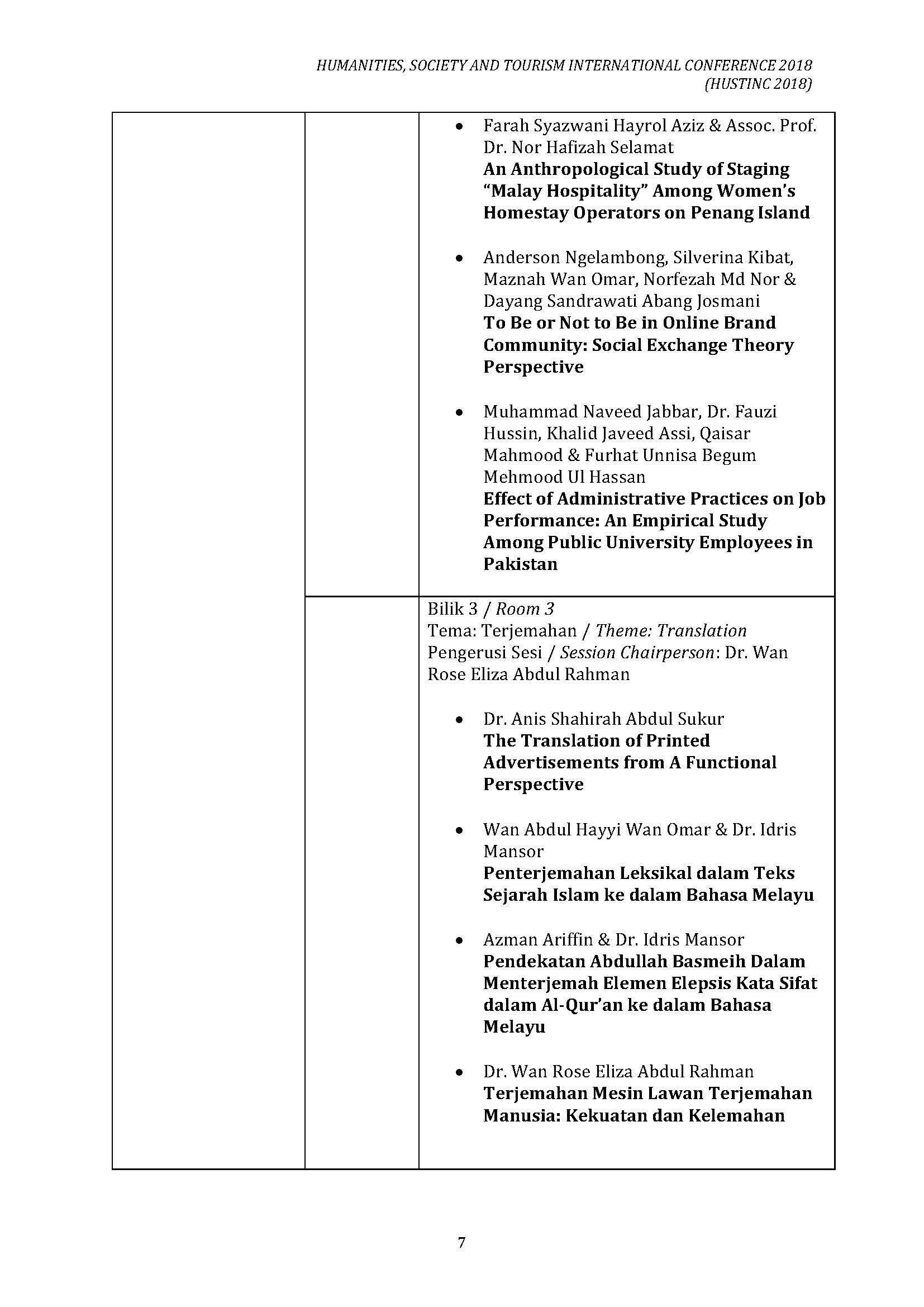 HUSTINC programme 22 OCT 2018 Page 4