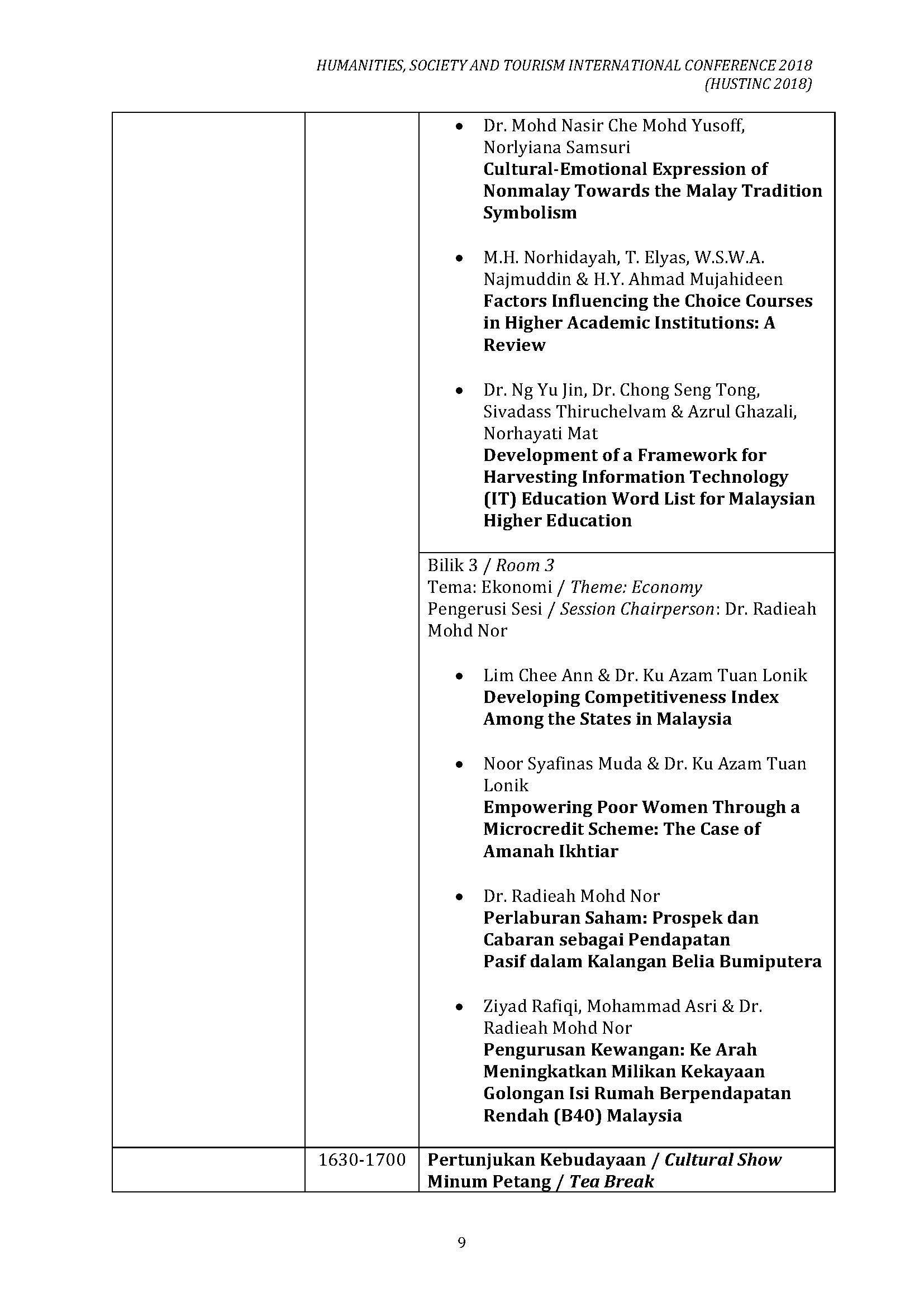 HUSTINC programme 22 OCT 2018 Page 6
