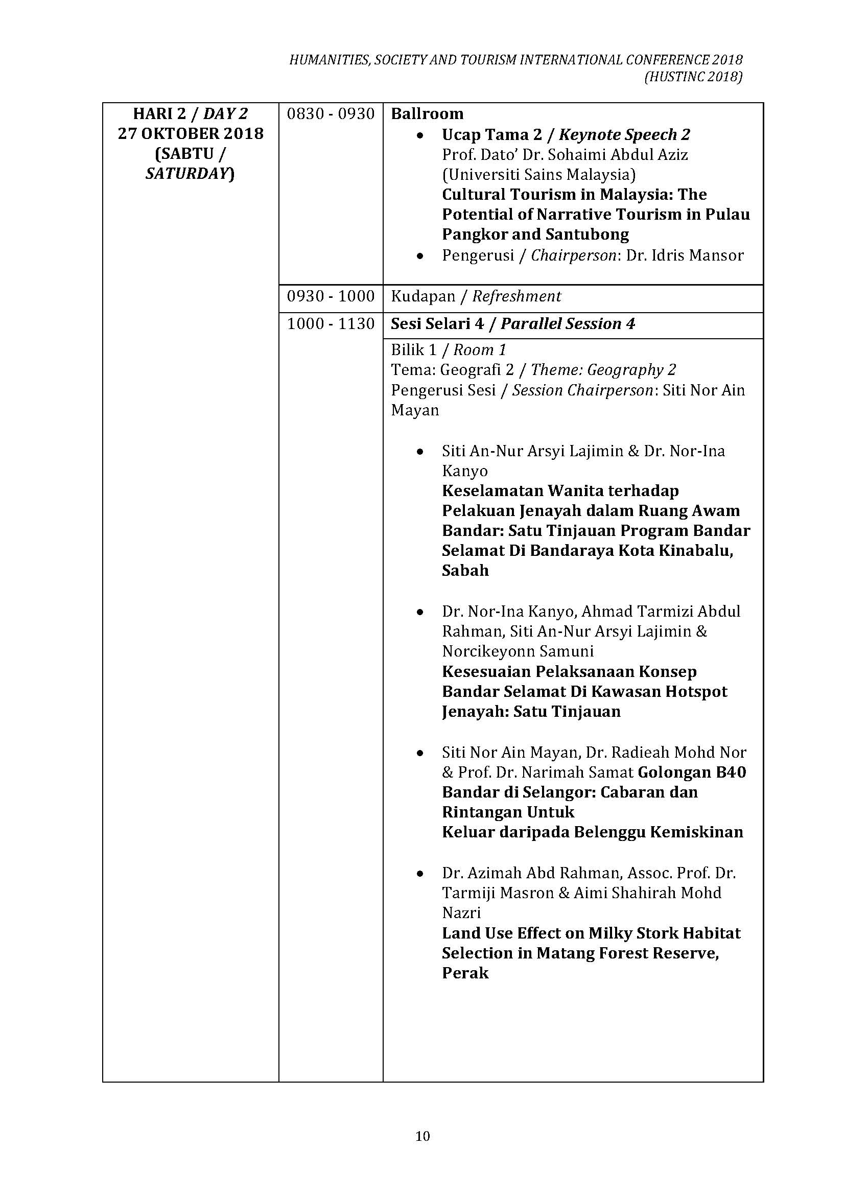 HUSTINC programme 22 OCT 2018 Page 7